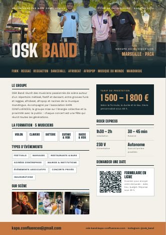 Fiche de candidature OSK Band